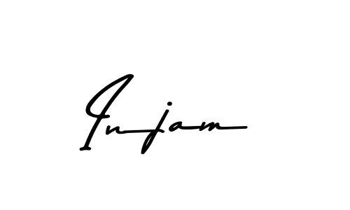 Design your own signature with our free online signature maker. With this signature software, you can create a handwritten (Asem Kandis PERSONAL USE) signature for name Injam. Injam signature style 9 images and pictures png