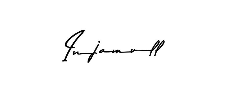 Use a signature maker to create a handwritten signature online. With this signature software, you can design (Asem Kandis PERSONAL USE) your own signature for name Injamull. Injamull signature style 9 images and pictures png