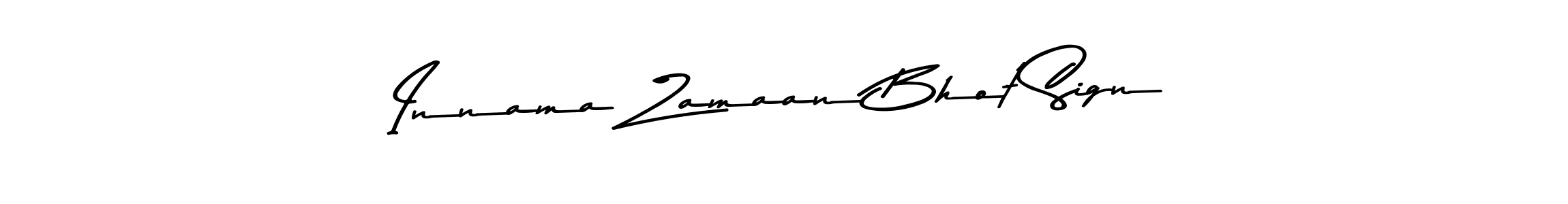 if you are searching for the best signature style for your name Innama Zamaan Bhot Sign. so please give up your signature search. here we have designed multiple signature styles  using Asem Kandis PERSONAL USE. Innama Zamaan Bhot Sign signature style 9 images and pictures png