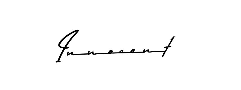Use a signature maker to create a handwritten signature online. With this signature software, you can design (Asem Kandis PERSONAL USE) your own signature for name Innocent. Innocent signature style 9 images and pictures png