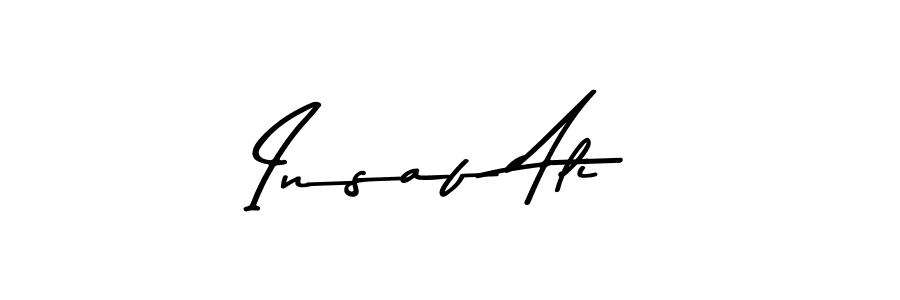 Use a signature maker to create a handwritten signature online. With this signature software, you can design (Asem Kandis PERSONAL USE) your own signature for name Insaf Ali. Insaf Ali signature style 9 images and pictures png