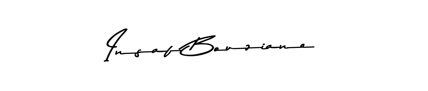 Also You can easily find your signature by using the search form. We will create Insaf Bouziane name handwritten signature images for you free of cost using Asem Kandis PERSONAL USE sign style. Insaf Bouziane signature style 9 images and pictures png