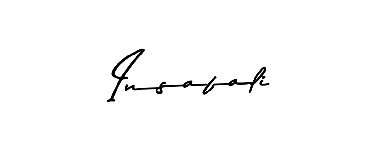 Design your own signature with our free online signature maker. With this signature software, you can create a handwritten (Asem Kandis PERSONAL USE) signature for name Insafali. Insafali signature style 9 images and pictures png