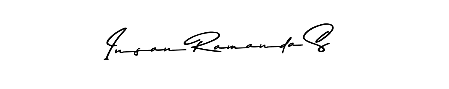 Insan Ramanda S stylish signature style. Best Handwritten Sign (Asem Kandis PERSONAL USE) for my name. Handwritten Signature Collection Ideas for my name Insan Ramanda S. Insan Ramanda S signature style 9 images and pictures png