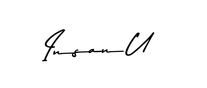 How to make Insan U signature? Asem Kandis PERSONAL USE is a professional autograph style. Create handwritten signature for Insan U name. Insan U signature style 9 images and pictures png