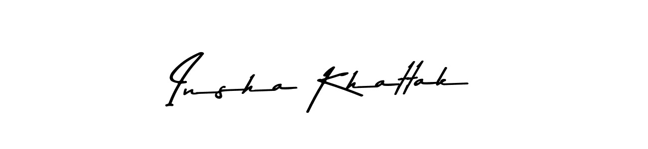 The best way (Asem Kandis PERSONAL USE) to make a short signature is to pick only two or three words in your name. The name Insha Khattak include a total of six letters. For converting this name. Insha Khattak signature style 9 images and pictures png