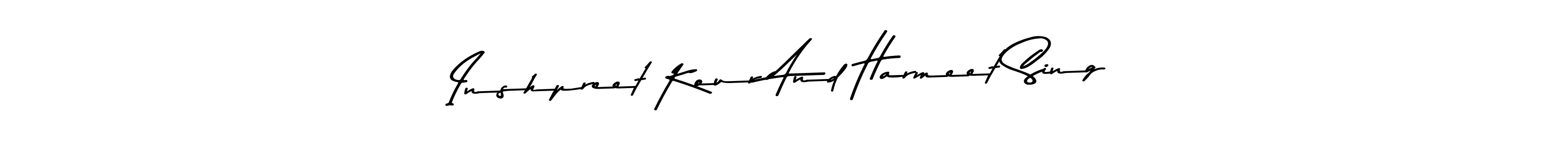 Check out images of Autograph of Inshpreet Kour And Harmeet Sing name. Actor Inshpreet Kour And Harmeet Sing Signature Style. Asem Kandis PERSONAL USE is a professional sign style online. Inshpreet Kour And Harmeet Sing signature style 9 images and pictures png