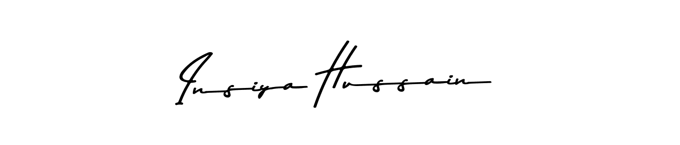 Also You can easily find your signature by using the search form. We will create Insiya Hussain name handwritten signature images for you free of cost using Asem Kandis PERSONAL USE sign style. Insiya Hussain signature style 9 images and pictures png