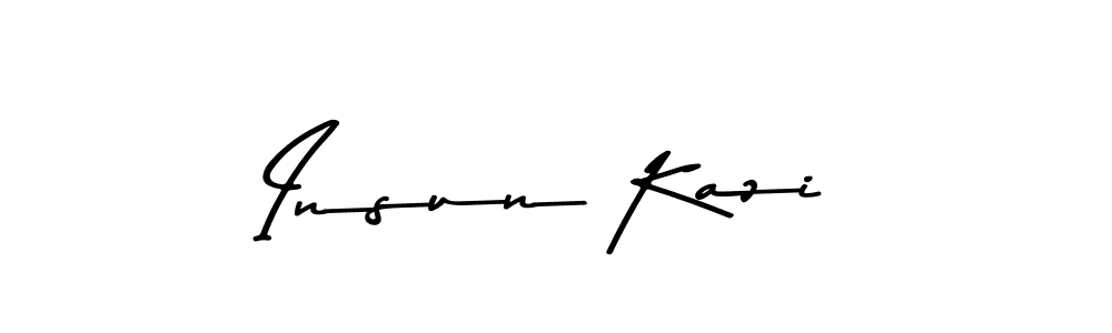 Make a beautiful signature design for name Insun Kazi. Use this online signature maker to create a handwritten signature for free. Insun Kazi signature style 9 images and pictures png