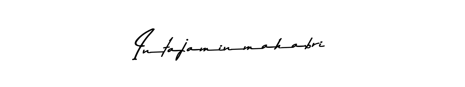 Design your own signature with our free online signature maker. With this signature software, you can create a handwritten (Asem Kandis PERSONAL USE) signature for name Intajaminmahabri. Intajaminmahabri signature style 9 images and pictures png