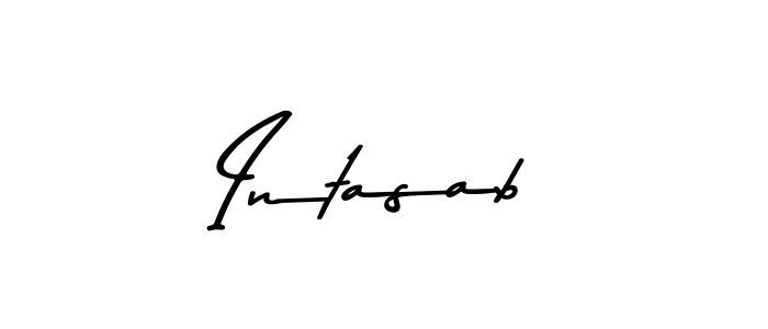 You should practise on your own different ways (Asem Kandis PERSONAL USE) to write your name (Intasab) in signature. don't let someone else do it for you. Intasab signature style 9 images and pictures png