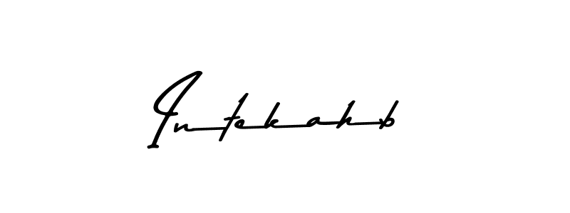 Make a beautiful signature design for name Intekahb. Use this online signature maker to create a handwritten signature for free. Intekahb signature style 9 images and pictures png