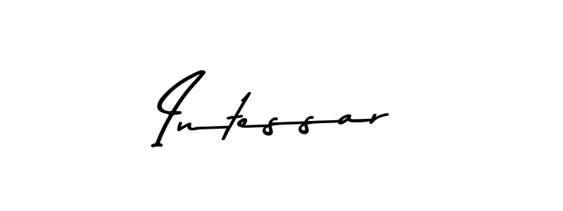Use a signature maker to create a handwritten signature online. With this signature software, you can design (Asem Kandis PERSONAL USE) your own signature for name Intessar. Intessar signature style 9 images and pictures png