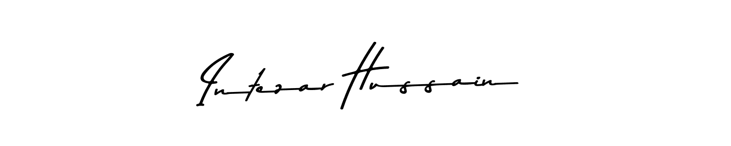 This is the best signature style for the Intezar Hussain name. Also you like these signature font (Asem Kandis PERSONAL USE). Mix name signature. Intezar Hussain signature style 9 images and pictures png