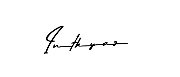 How to make Inthyaz signature? Asem Kandis PERSONAL USE is a professional autograph style. Create handwritten signature for Inthyaz name. Inthyaz signature style 9 images and pictures png