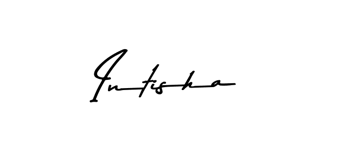 Make a beautiful signature design for name Intisha. With this signature (Asem Kandis PERSONAL USE) style, you can create a handwritten signature for free. Intisha signature style 9 images and pictures png