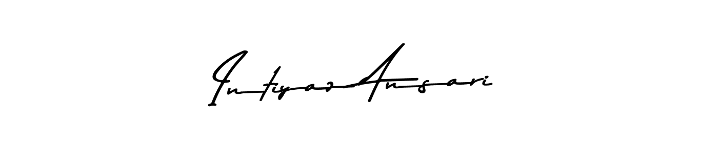 Use a signature maker to create a handwritten signature online. With this signature software, you can design (Asem Kandis PERSONAL USE) your own signature for name Intiyaz Ansari. Intiyaz Ansari signature style 9 images and pictures png