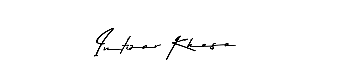 Here are the top 10 professional signature styles for the name Intizar Khoso. These are the best autograph styles you can use for your name. Intizar Khoso signature style 9 images and pictures png