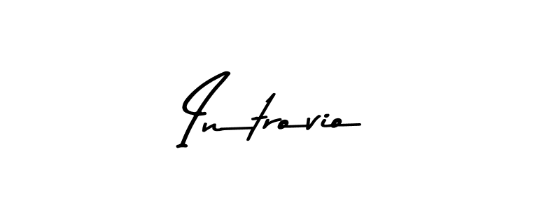 Use a signature maker to create a handwritten signature online. With this signature software, you can design (Asem Kandis PERSONAL USE) your own signature for name Introvio. Introvio signature style 9 images and pictures png