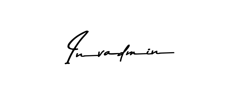 Design your own signature with our free online signature maker. With this signature software, you can create a handwritten (Asem Kandis PERSONAL USE) signature for name Invadmin. Invadmin signature style 9 images and pictures png