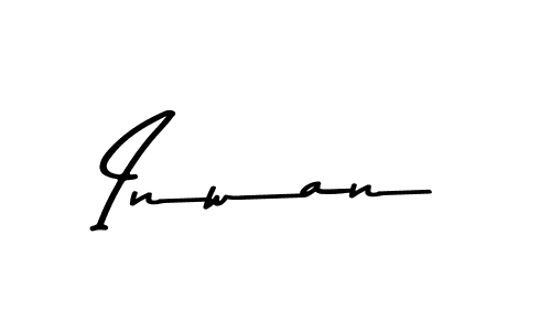 Create a beautiful signature design for name Inwan. With this signature (Asem Kandis PERSONAL USE) fonts, you can make a handwritten signature for free. Inwan signature style 9 images and pictures png