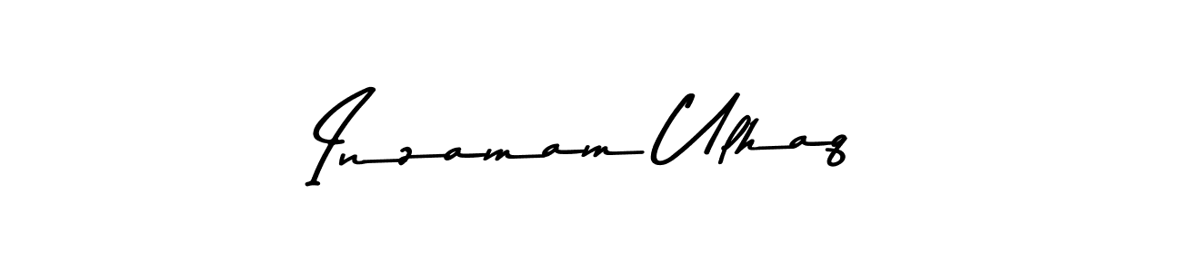 How to make Inzamam Ulhaq name signature. Use Asem Kandis PERSONAL USE style for creating short signs online. This is the latest handwritten sign. Inzamam Ulhaq signature style 9 images and pictures png