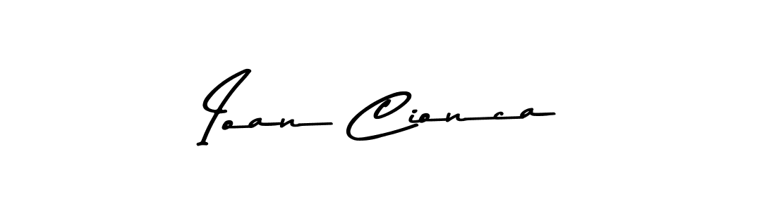 Also You can easily find your signature by using the search form. We will create Ioan Cionca name handwritten signature images for you free of cost using Asem Kandis PERSONAL USE sign style. Ioan Cionca signature style 9 images and pictures png