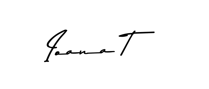 Use a signature maker to create a handwritten signature online. With this signature software, you can design (Asem Kandis PERSONAL USE) your own signature for name Ioana T. Ioana T signature style 9 images and pictures png