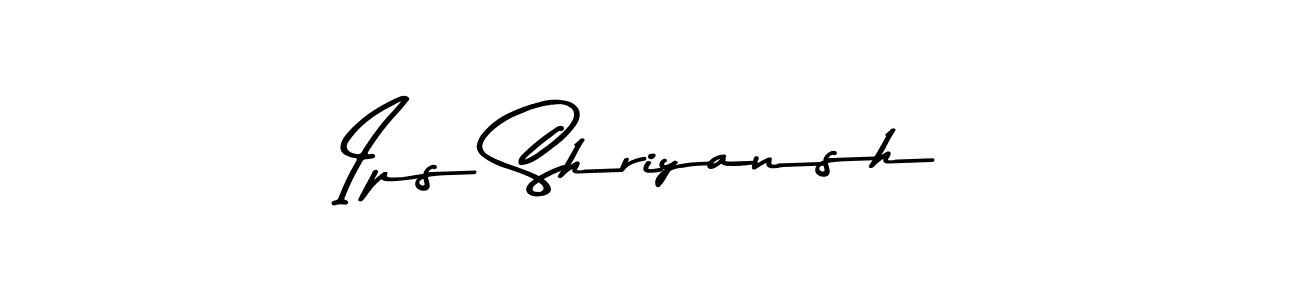 Ips Shriyansh stylish signature style. Best Handwritten Sign (Asem Kandis PERSONAL USE) for my name. Handwritten Signature Collection Ideas for my name Ips Shriyansh. Ips Shriyansh signature style 9 images and pictures png