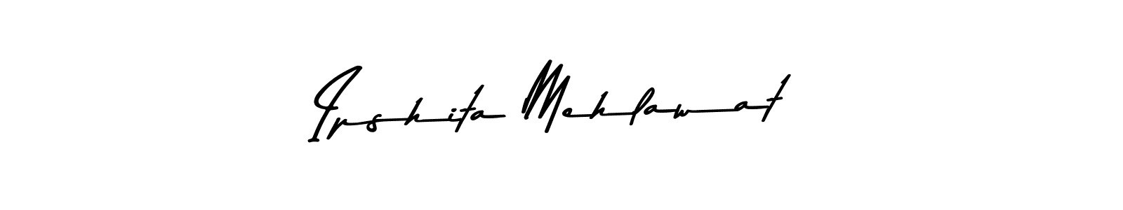 The best way (Asem Kandis PERSONAL USE) to make a short signature is to pick only two or three words in your name. The name Ipshita Mehlawat include a total of six letters. For converting this name. Ipshita Mehlawat signature style 9 images and pictures png