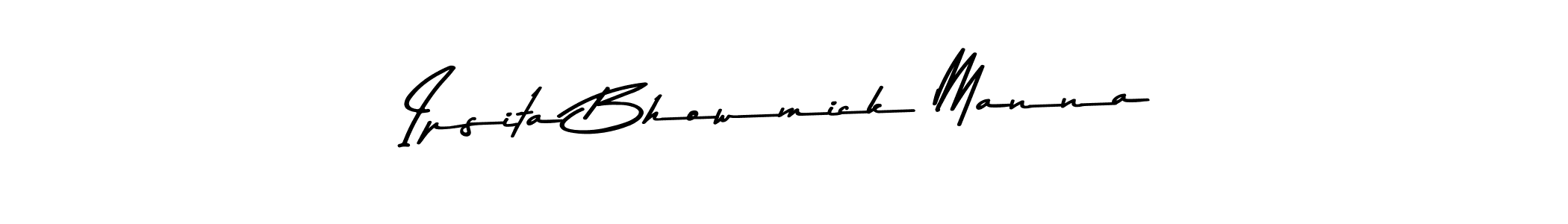 Design your own signature with our free online signature maker. With this signature software, you can create a handwritten (Asem Kandis PERSONAL USE) signature for name Ipsita Bhowmick Manna. Ipsita Bhowmick Manna signature style 9 images and pictures png