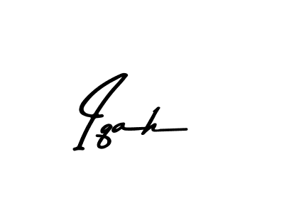 Design your own signature with our free online signature maker. With this signature software, you can create a handwritten (Asem Kandis PERSONAL USE) signature for name Iqah. Iqah signature style 9 images and pictures png