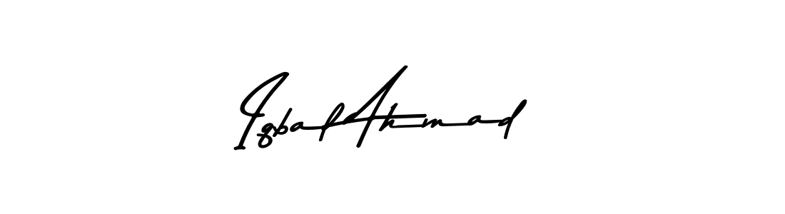 Design your own signature with our free online signature maker. With this signature software, you can create a handwritten (Asem Kandis PERSONAL USE) signature for name Iqbal Ahmad. Iqbal Ahmad signature style 9 images and pictures png