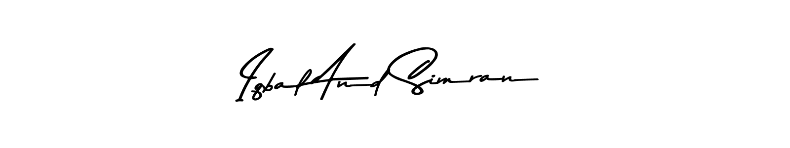 Make a beautiful signature design for name Iqbal And Simran. Use this online signature maker to create a handwritten signature for free. Iqbal And Simran signature style 9 images and pictures png