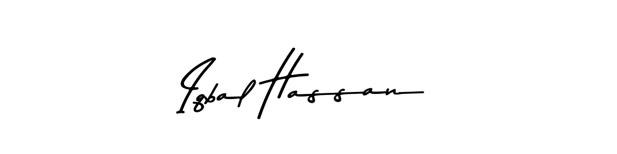 Design your own signature with our free online signature maker. With this signature software, you can create a handwritten (Asem Kandis PERSONAL USE) signature for name Iqbal Hassan. Iqbal Hassan signature style 9 images and pictures png