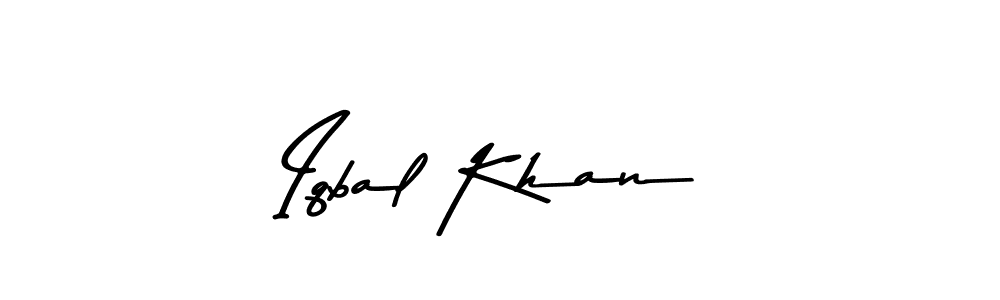 Create a beautiful signature design for name Iqbal Khan. With this signature (Asem Kandis PERSONAL USE) fonts, you can make a handwritten signature for free. Iqbal Khan signature style 9 images and pictures png