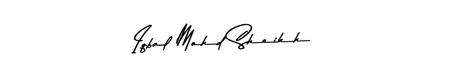 Iqbal Mohd Sheikh stylish signature style. Best Handwritten Sign (Asem Kandis PERSONAL USE) for my name. Handwritten Signature Collection Ideas for my name Iqbal Mohd Sheikh. Iqbal Mohd Sheikh signature style 9 images and pictures png