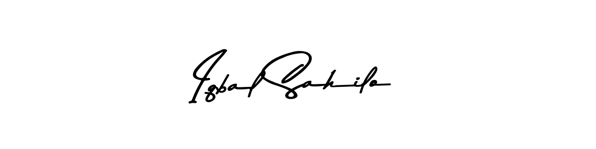 This is the best signature style for the Iqbal Sahilo name. Also you like these signature font (Asem Kandis PERSONAL USE). Mix name signature. Iqbal Sahilo signature style 9 images and pictures png