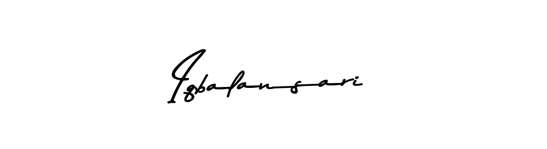 Create a beautiful signature design for name Iqbalansari. With this signature (Asem Kandis PERSONAL USE) fonts, you can make a handwritten signature for free. Iqbalansari signature style 9 images and pictures png