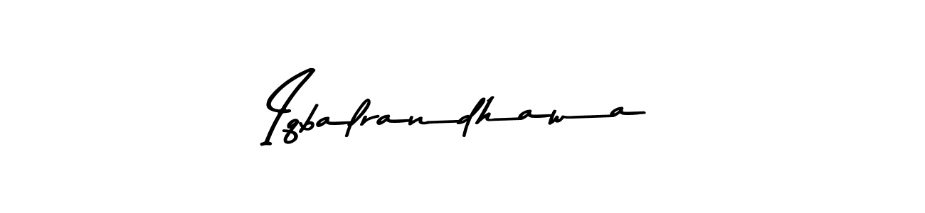 Iqbalrandhawa stylish signature style. Best Handwritten Sign (Asem Kandis PERSONAL USE) for my name. Handwritten Signature Collection Ideas for my name Iqbalrandhawa. Iqbalrandhawa signature style 9 images and pictures png
