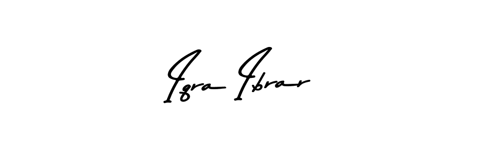 Design your own signature with our free online signature maker. With this signature software, you can create a handwritten (Asem Kandis PERSONAL USE) signature for name Iqra Ibrar. Iqra Ibrar signature style 9 images and pictures png