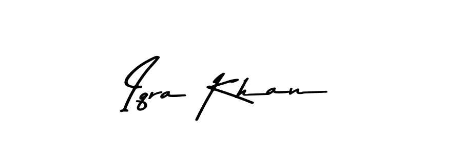 Use a signature maker to create a handwritten signature online. With this signature software, you can design (Asem Kandis PERSONAL USE) your own signature for name Iqra Khan. Iqra Khan signature style 9 images and pictures png