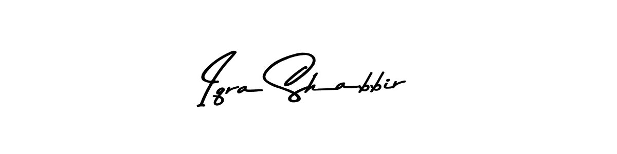 Design your own signature with our free online signature maker. With this signature software, you can create a handwritten (Asem Kandis PERSONAL USE) signature for name Iqra Shabbir. Iqra Shabbir signature style 9 images and pictures png