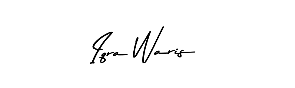 The best way (Asem Kandis PERSONAL USE) to make a short signature is to pick only two or three words in your name. The name Iqra Waris include a total of six letters. For converting this name. Iqra Waris signature style 9 images and pictures png