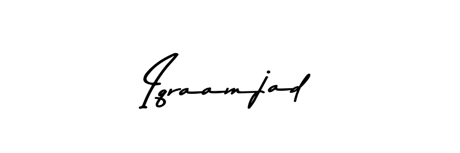 Iqraamjad stylish signature style. Best Handwritten Sign (Asem Kandis PERSONAL USE) for my name. Handwritten Signature Collection Ideas for my name Iqraamjad. Iqraamjad signature style 9 images and pictures png