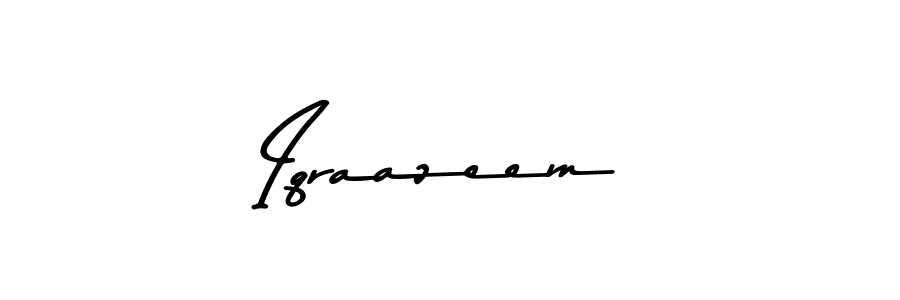 Make a beautiful signature design for name Iqraazeem. Use this online signature maker to create a handwritten signature for free. Iqraazeem signature style 9 images and pictures png