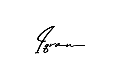 Use a signature maker to create a handwritten signature online. With this signature software, you can design (Asem Kandis PERSONAL USE) your own signature for name Iqran. Iqran signature style 9 images and pictures png