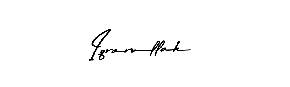 Design your own signature with our free online signature maker. With this signature software, you can create a handwritten (Asem Kandis PERSONAL USE) signature for name Iqrarullah. Iqrarullah signature style 9 images and pictures png