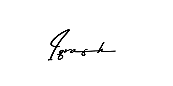 How to make Iqrash signature? Asem Kandis PERSONAL USE is a professional autograph style. Create handwritten signature for Iqrash name. Iqrash signature style 9 images and pictures png