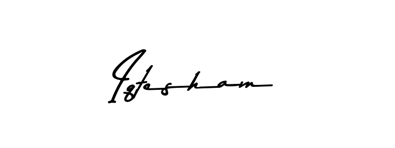 Make a beautiful signature design for name Iqtesham. With this signature (Asem Kandis PERSONAL USE) style, you can create a handwritten signature for free. Iqtesham signature style 9 images and pictures png